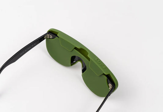 Flexible Silicone Glasses Case - Army Green