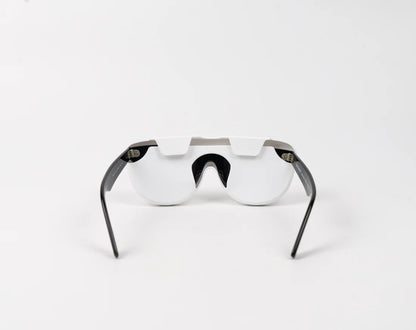 Flexible silicone glasses case - White
