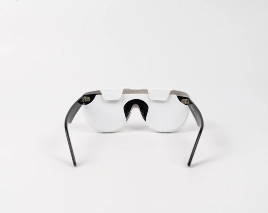 Flexible silicone glasses case - White