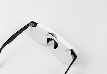 Flexible silicone glasses case - White