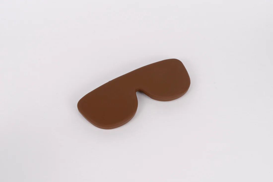 Flexible Silicone Glasses Case - Chocolate